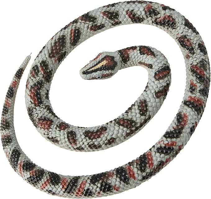 Wild Republic 53114 Python Rock Rubber Snake, Brown/Beige, 66 cm