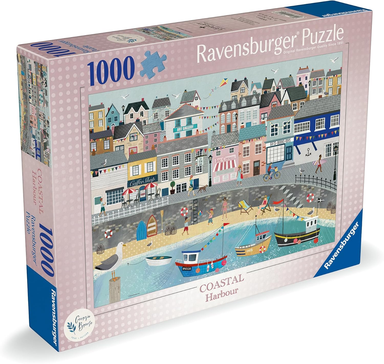 Ravensburger Coastal Harbour 1000 Piece Jigsaw Puzzle for Adults and Kids Age 12 Years Up