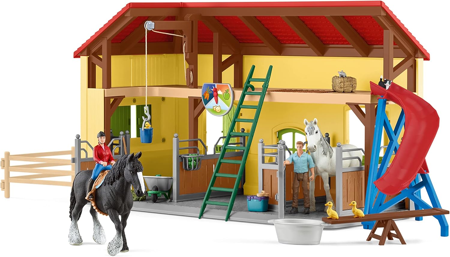 SCHLEICH 42485 Horse stable, 10.5 x 49 x 34.5 cm