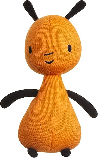 Bing toys, talking Flop teddy bear. Flop makes sounds like he does in the Bing CBeebies TV Show. Perfect toddler toys, Orange