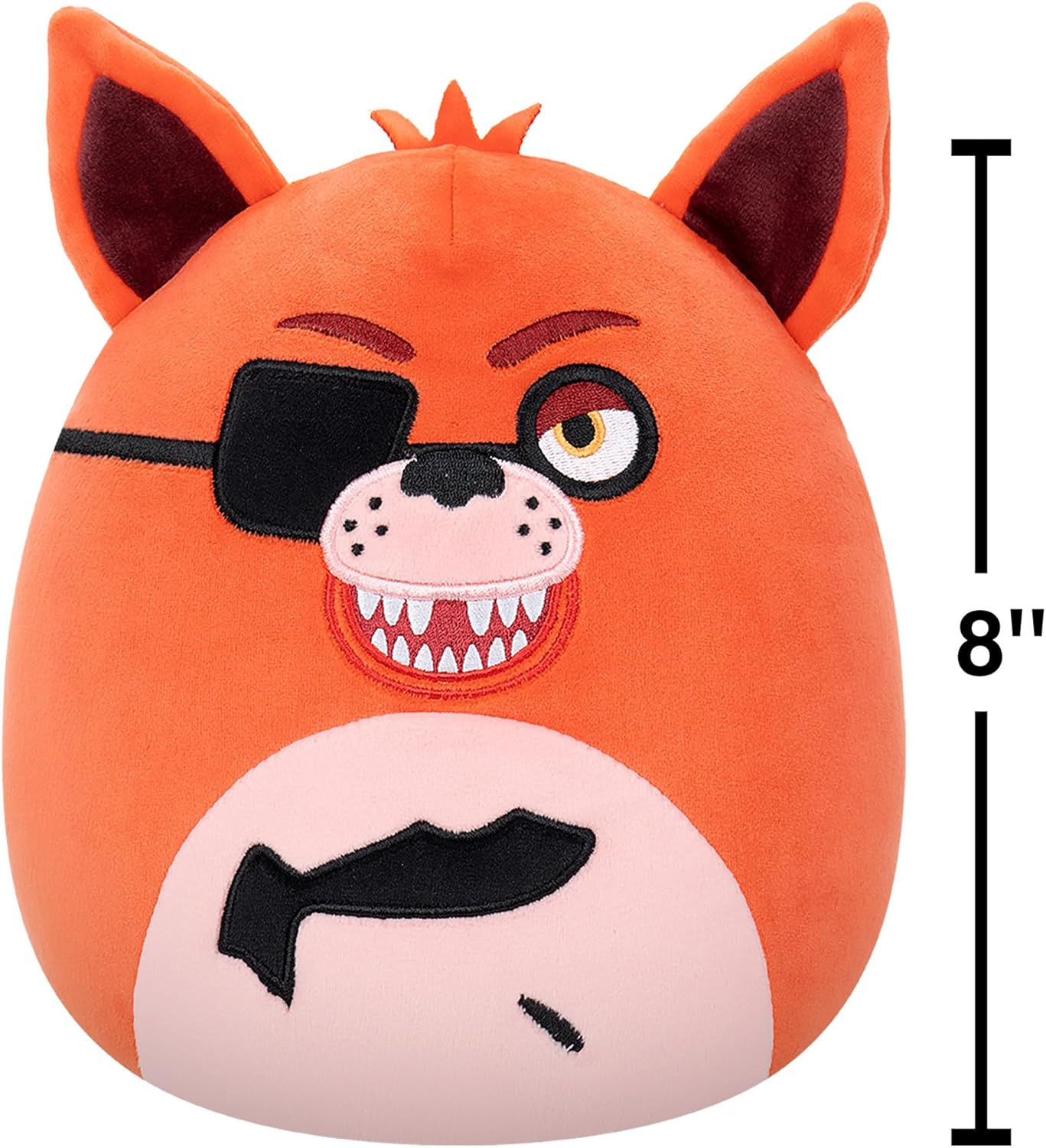Squishmallows Original Five Nights at Freddy’s 8-Inch Classic Foxy | Collectable Cute Plush Toy, Cuddly Toys for Children, Soft Toys, Cute Teddies Suitable for Girls and Boys Ages 3