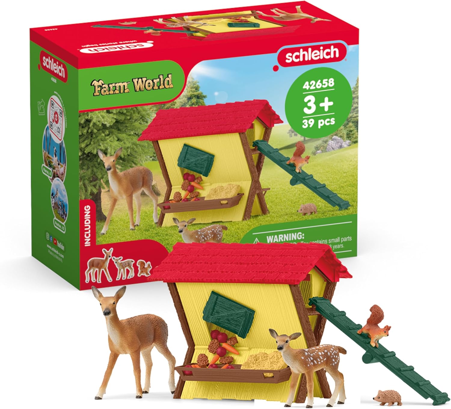 SCHLEICH 42658 FARM WORLD Feeding the Forest Animals Playset for ages 3+