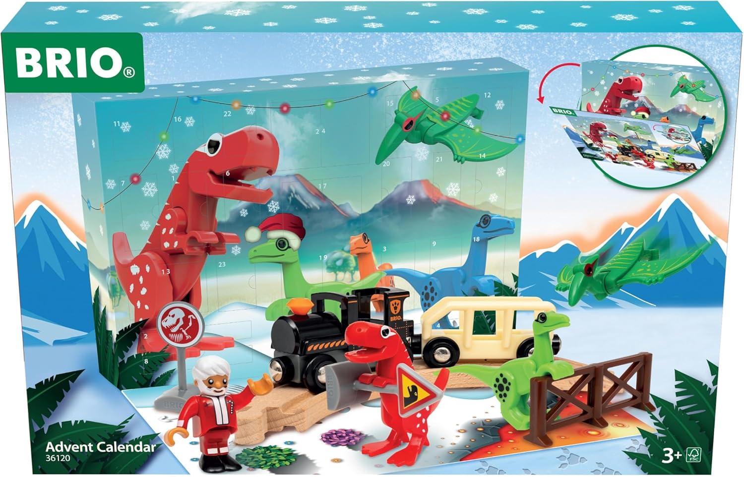 BRIO World - Advent Calendar for Kids Age 3 Years Up - Railway Accessories and Add Ons