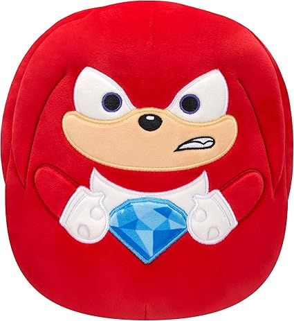 Squishmallows Original 8-inch “Sonic the Hedgehog” Knuckles Holding Blue Emerald Plush
