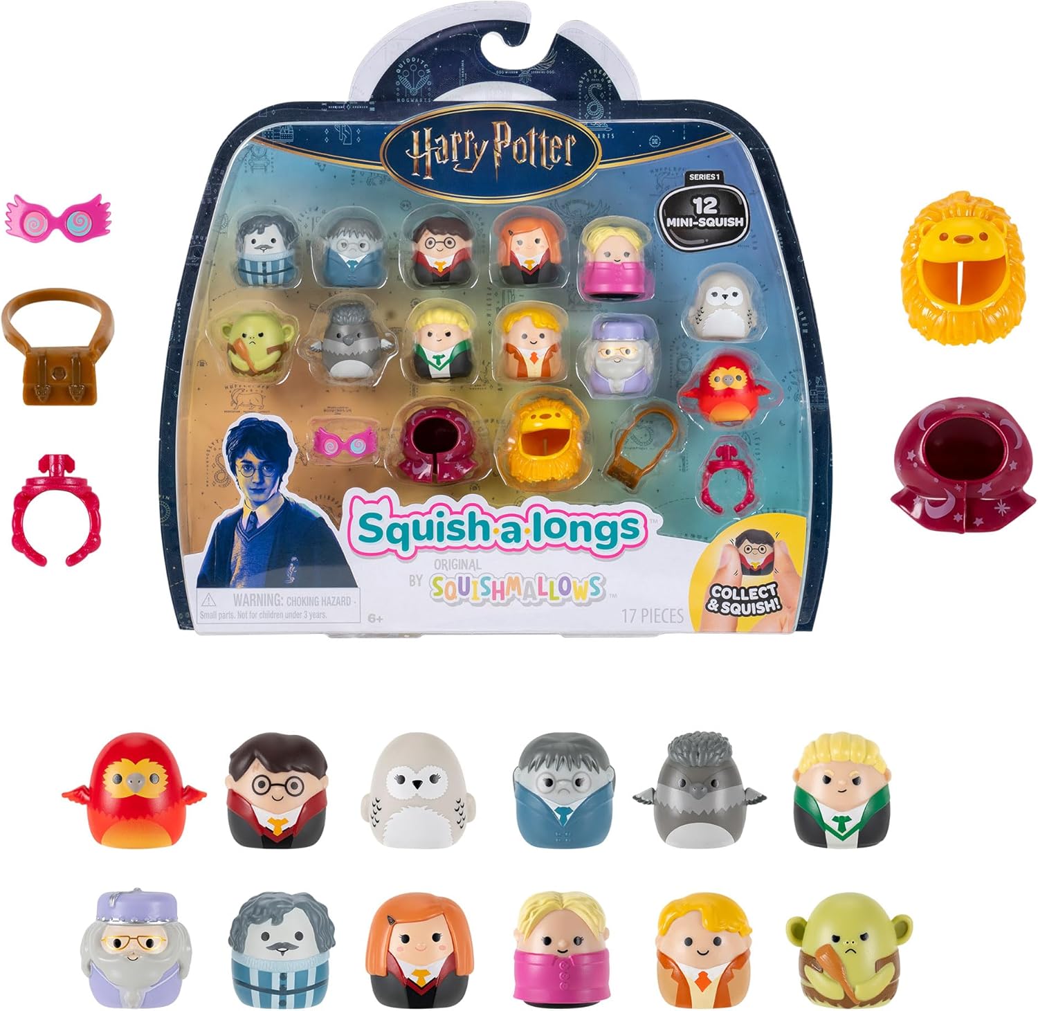 Squish-a-longs “Harry Potter” Mini-Squish + Accessory 12-Pack