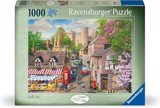 Ravensburger Down the Lane No. 5 Castle Lane 1000 Piece Jigsaw Puzzle for Adults and Kids Age 12 Years