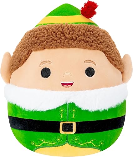 Squishmallows Original 8in Buddy the Elf – Official Jazwares Plush (Little)