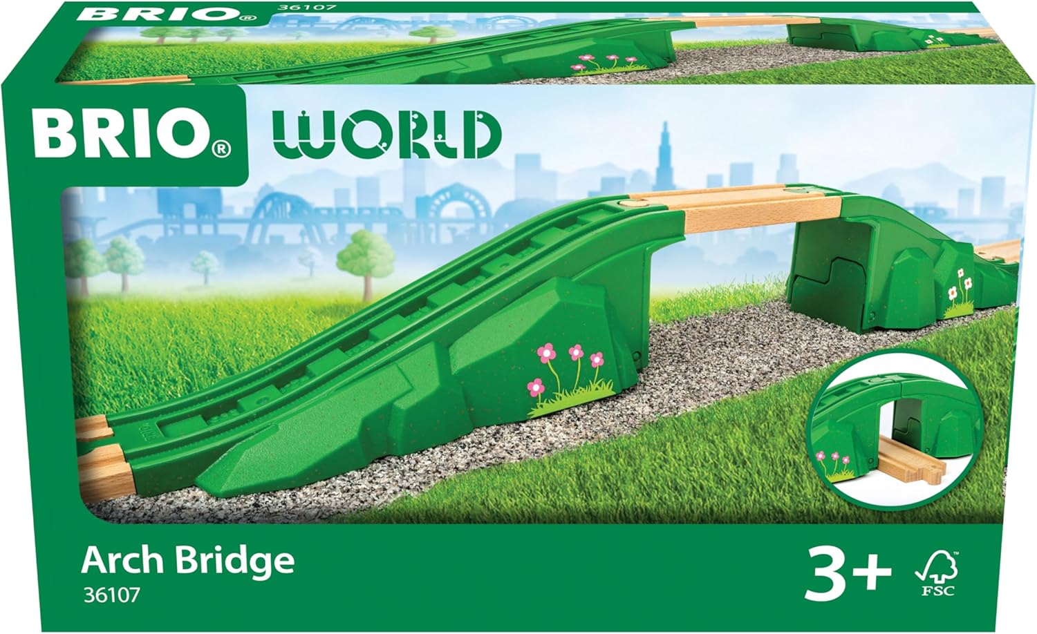 BRIO World - Arch Bridge for Kids Age 3 Years and Up - Train Set Accessories and Add Ons