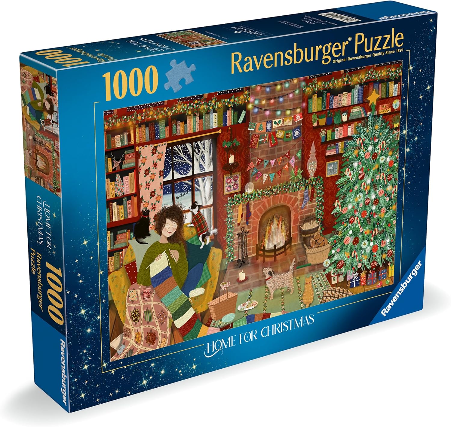 Ravensburger Home for Christmas 1000 piece Jigsaw Puzzle for Adults and Kids Age 12 and Up
