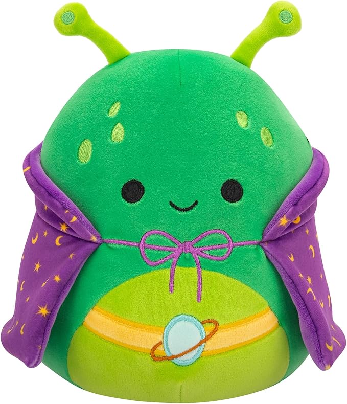 Squishmallows Original 7.5 Inch Halloween Tortellini the Green Alien