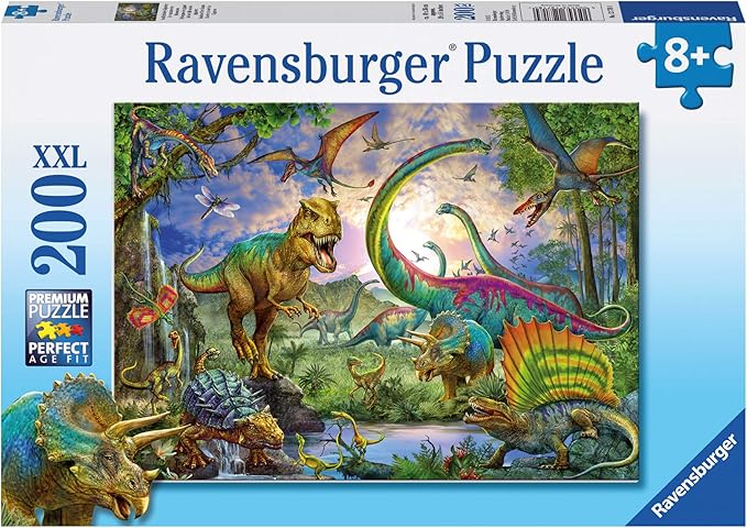 Ravensburger Dinosaurs 200 Piece Jigsaw Puzzle Kids Age 8 Years Up - Extra Large Pieces