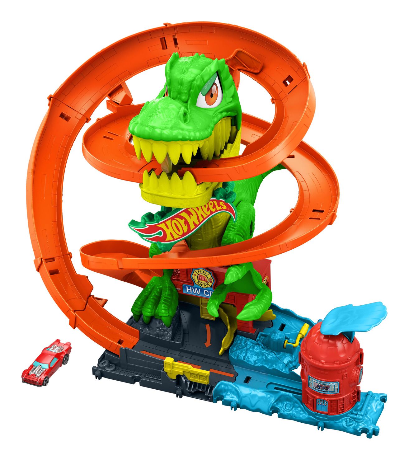 Hot Wheels City T-Rex Fire Station