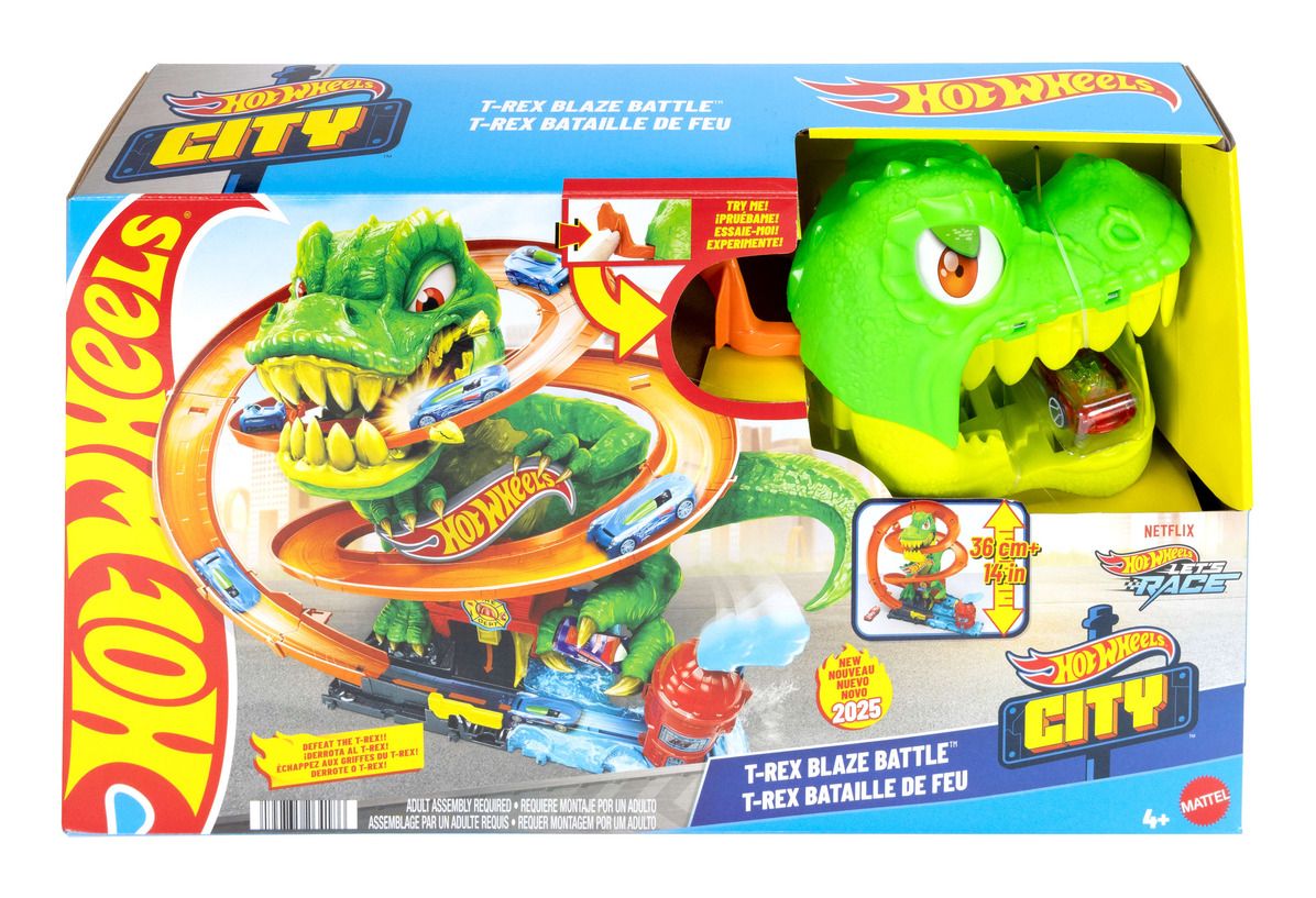 Hot Wheels City T-Rex Fire Station