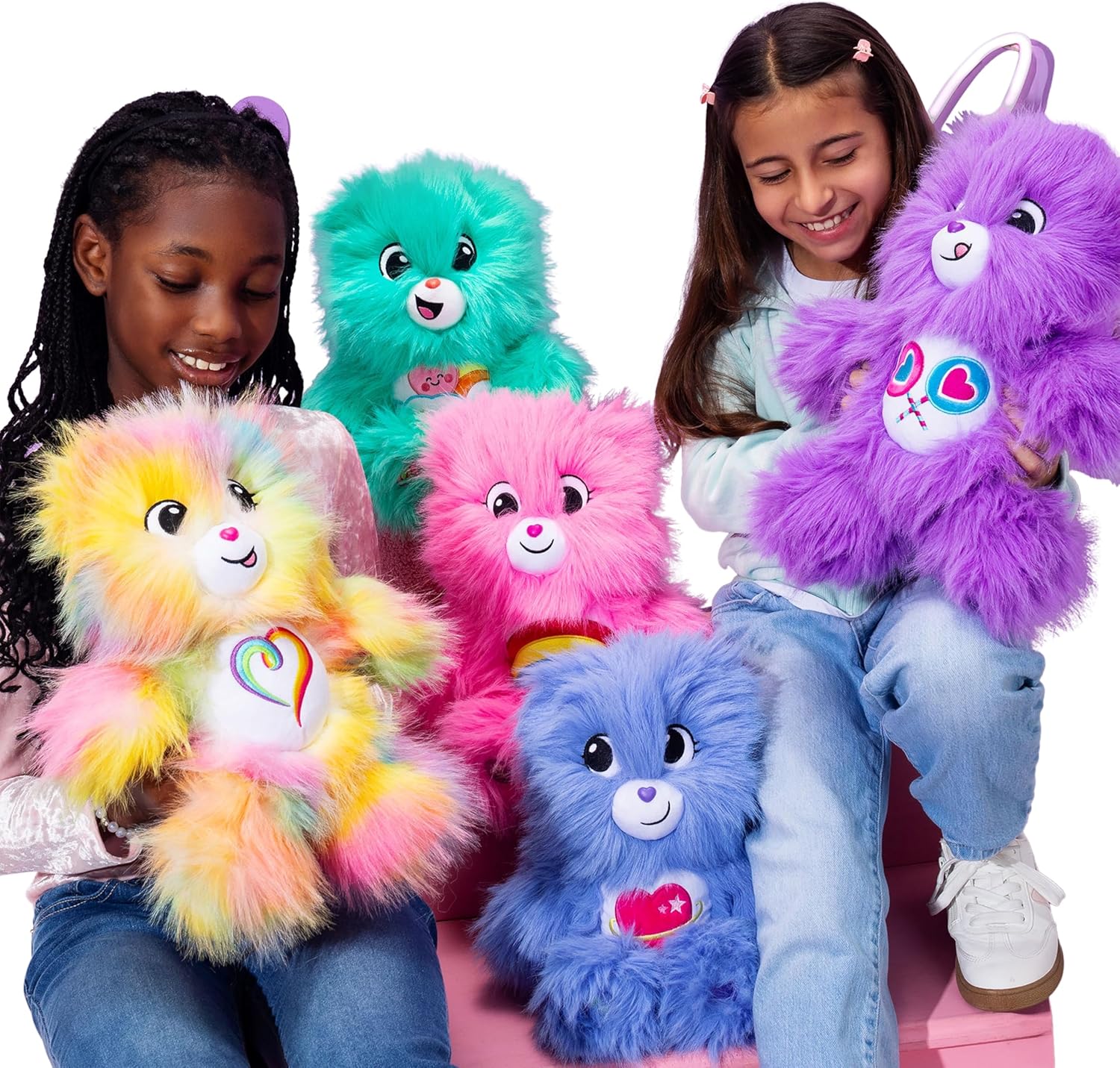 Basic Fun Care Bears 35cm Medium Plush – Super Fuzzies Blind Assortment – Surprise Soft Toy with Ultra-Fuzzy Finish – Eco-Friendly Gift for Kids & Collectors