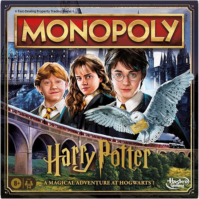 Hasbro Gaming Monopoly Harry Potter Edition, Board Game for 8+ Year Old Kids, Strategy Games for 2-6 Players, Children and Adults