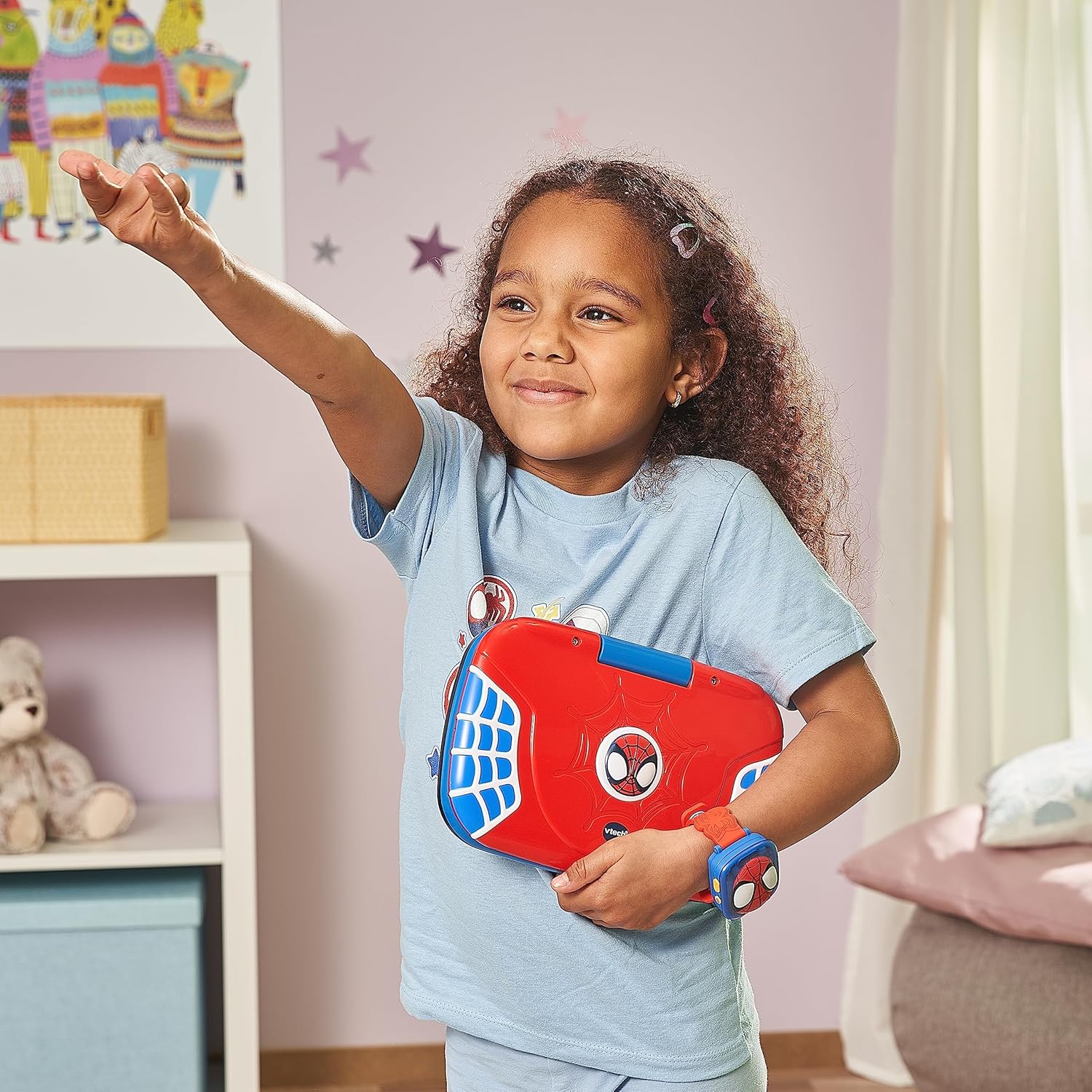 VTech Spidey and His Amazing Friends: Spidey Learning Laptop, Interactive Educational Toy for Kids, Learn Letters, Words & Counting, Gift for Spiderman Fans Age 3, 4, 5, 6 Years, English Version