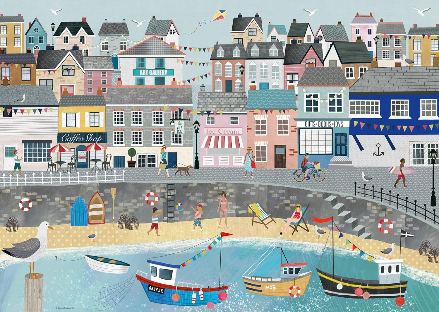 Ravensburger Coastal Harbour 1000 Piece Jigsaw Puzzle for Adults and Kids Age 12 Years Up