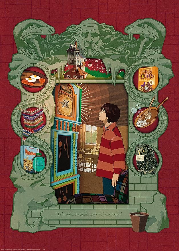 Ravensburger Harry Potter At Home with The Weasley Family 1000 Piece Jigsaw Puzzle for Kids and Adults Age 12 Up