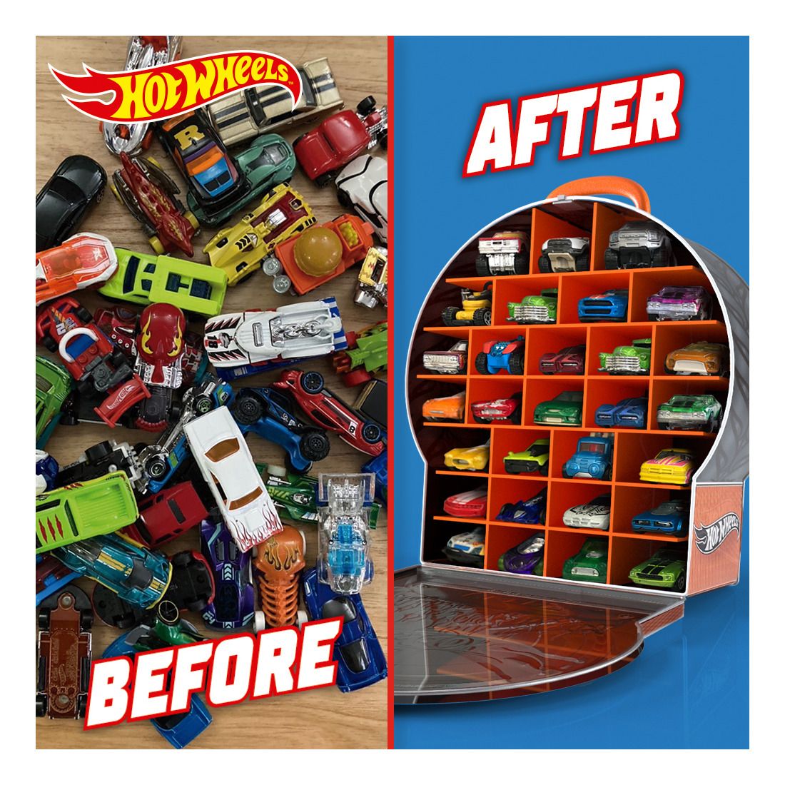 Hot Wheels Metallic Shaped Car Case With Handle