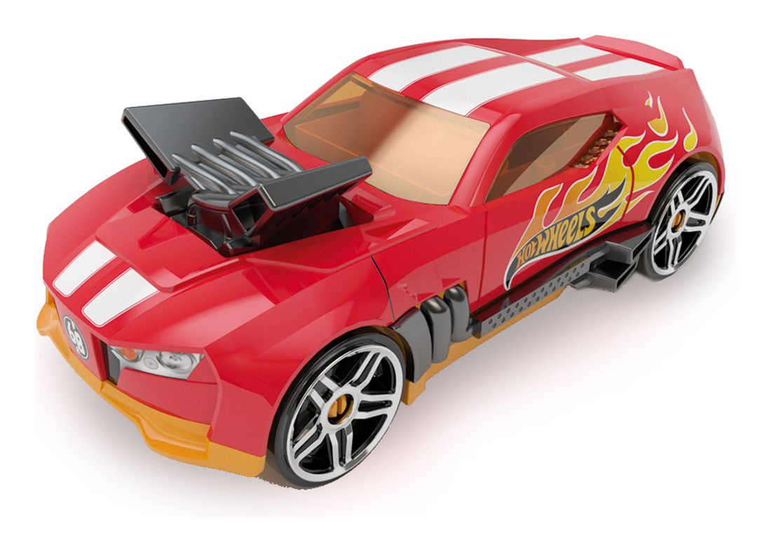 Hot Wheels 2 in 1 Race N Haul Storage Case Red