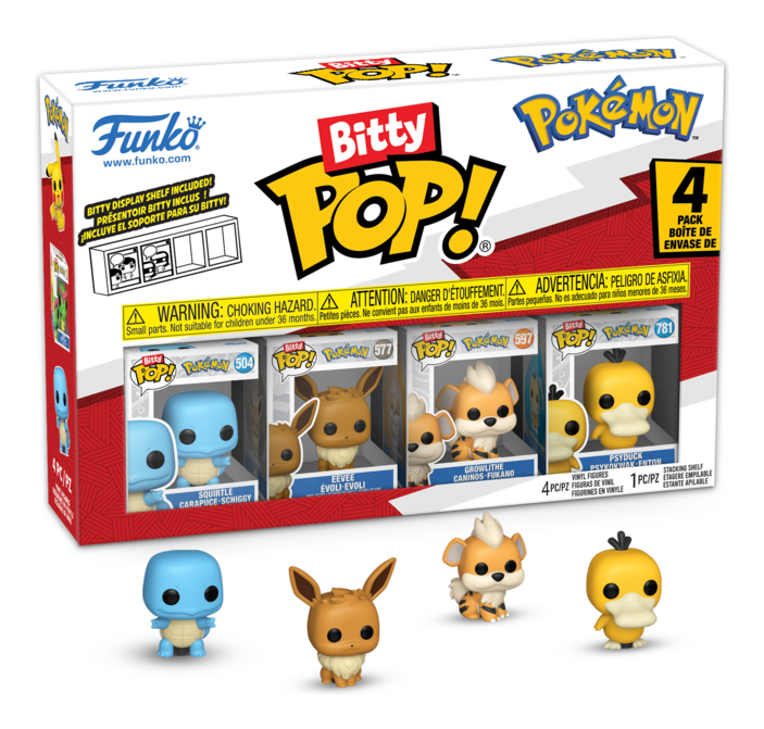 Bitty Pop! - Pokemon - Squirtle 4 Pack