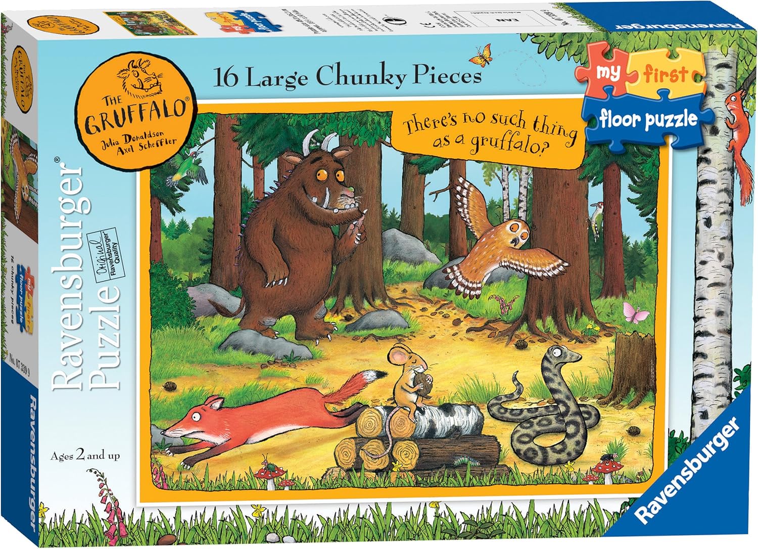 Ravensburger Gruffalo Toys - My First Floor Puzzle - 16 Piece Jigsaw Puzzles for Kids - Educational Toddler Toys Age 24 Months and Up (2 Years Old)
