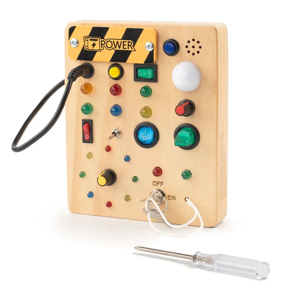 OEM Available Busy Board Montessori Style Wooden Toddler Educational Activity Board for Sensory Therapy D49 electronic busy board 0.37