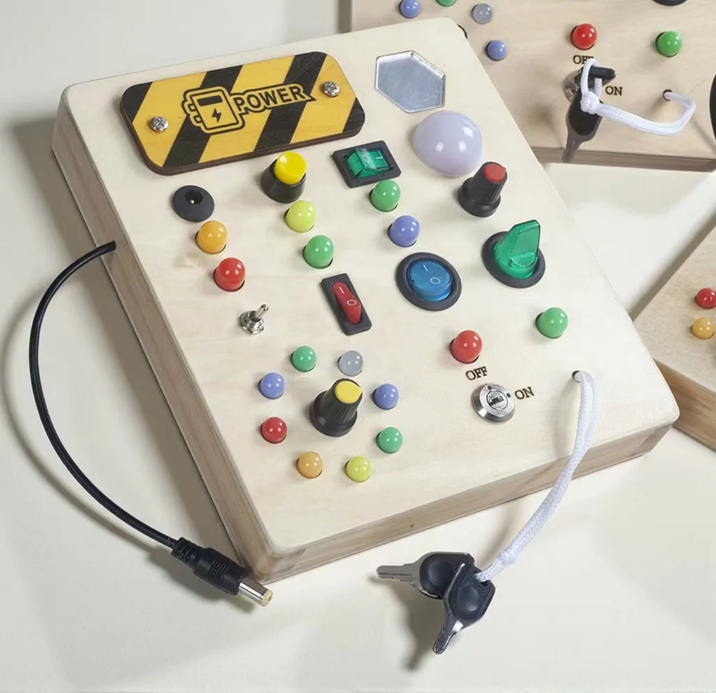 OEM Available Busy Board Montessori Style Wooden Toddler Educational Activity Board for Sensory Therapy  Large led single-sided 0.27 (new)