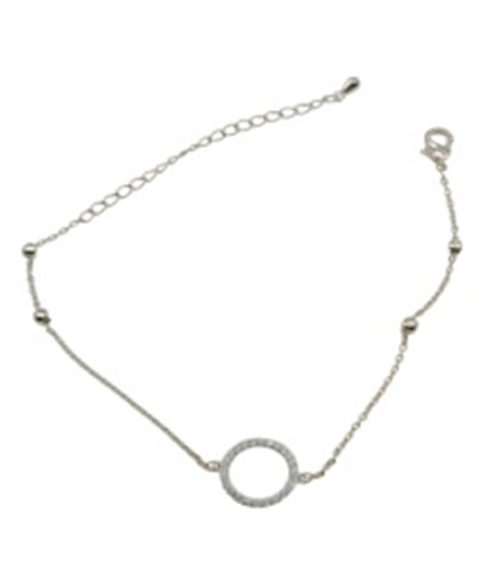 18kt White Plated  Triangle Cubic Tennis