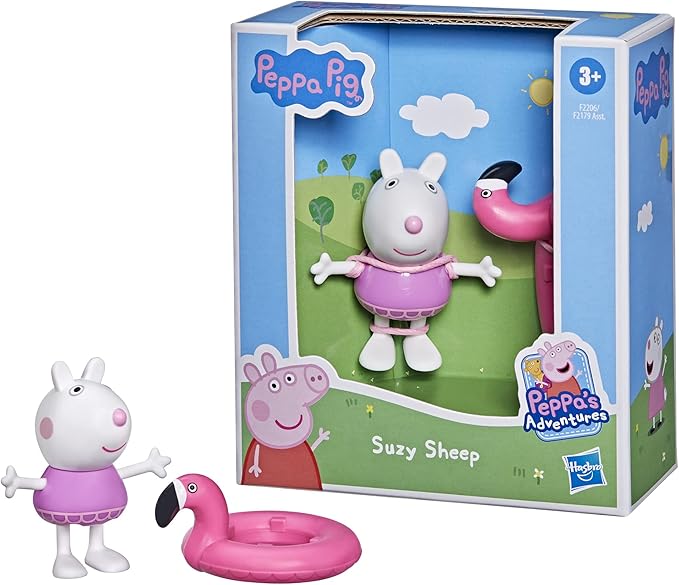 Peppa Pig - Peppa's Adventures Suzy Sheep Figure With Flamingo Float Toy