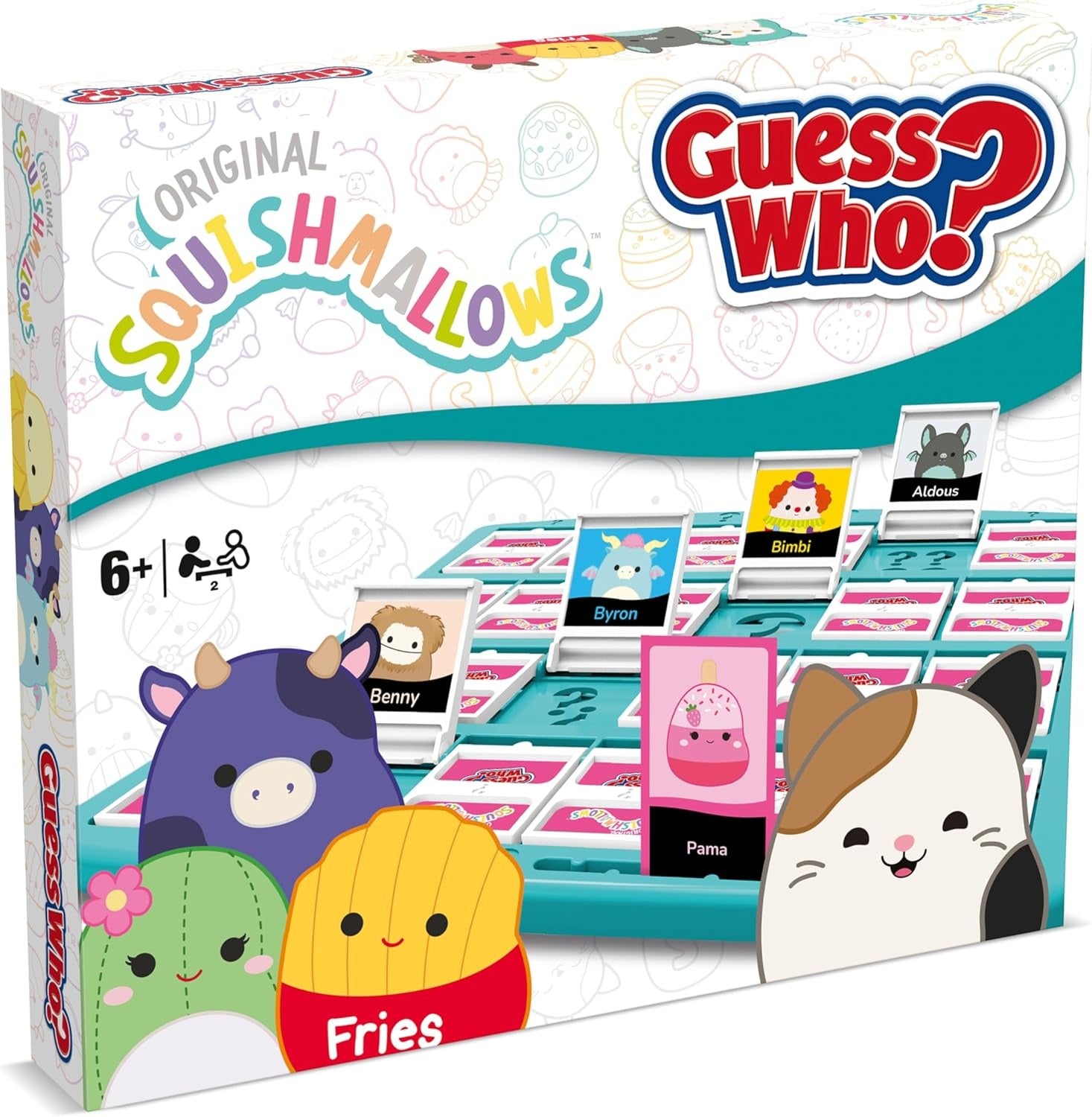 Winning Moves Squishmallows Guess Who? Board Game Meet all your favorite characters including Cam, Pama, Lil Gouda, Avery and Samir, as you play Ages 6 and up