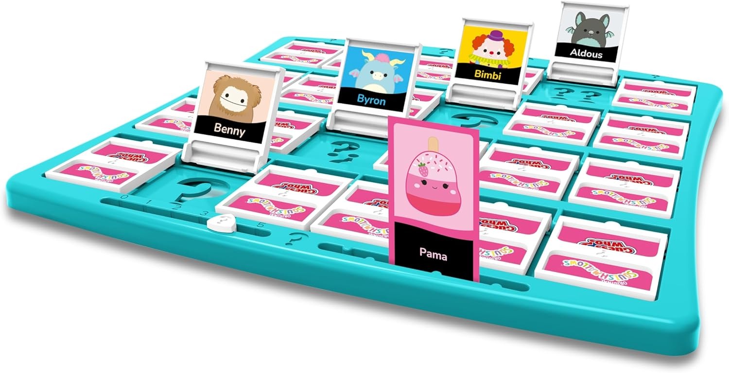 Winning Moves Squishmallows Guess Who? Board Game Meet all your favorite characters including Cam, Pama, Lil Gouda, Avery and Samir, as you play Ages 6 and up