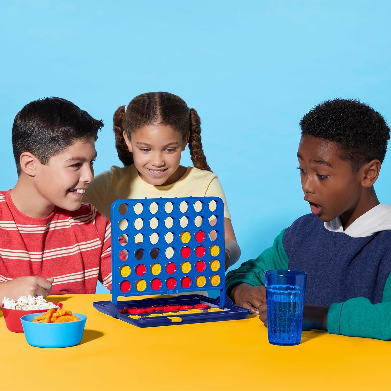 Official Hasbro Games Connect 4 Game (2025 Edition) | All-in-1 Storage, Carrying Case, Score Tracker | Ages 6+ | 2 Players | Family Games for Children - English Version