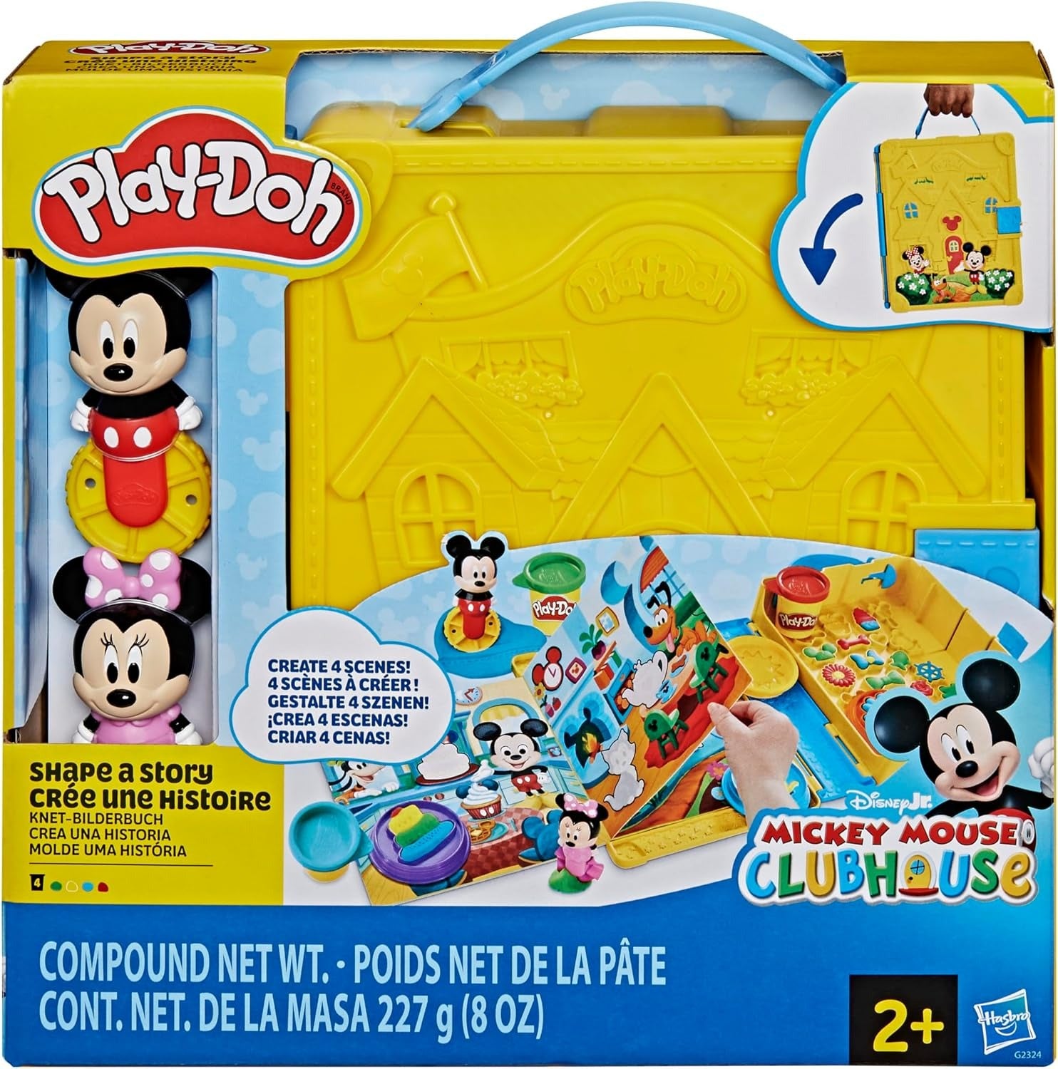 Play-Doh Disney Junior Shape a Story Playset, Storage & Travel, Arts & Crafts Preschool Toys for Children Aged 2+