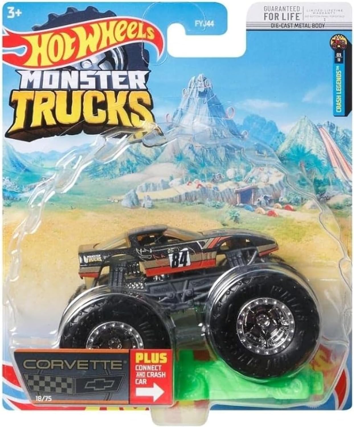 Hot Wheels Monster Trucks - Corvette 1:64 Diecast