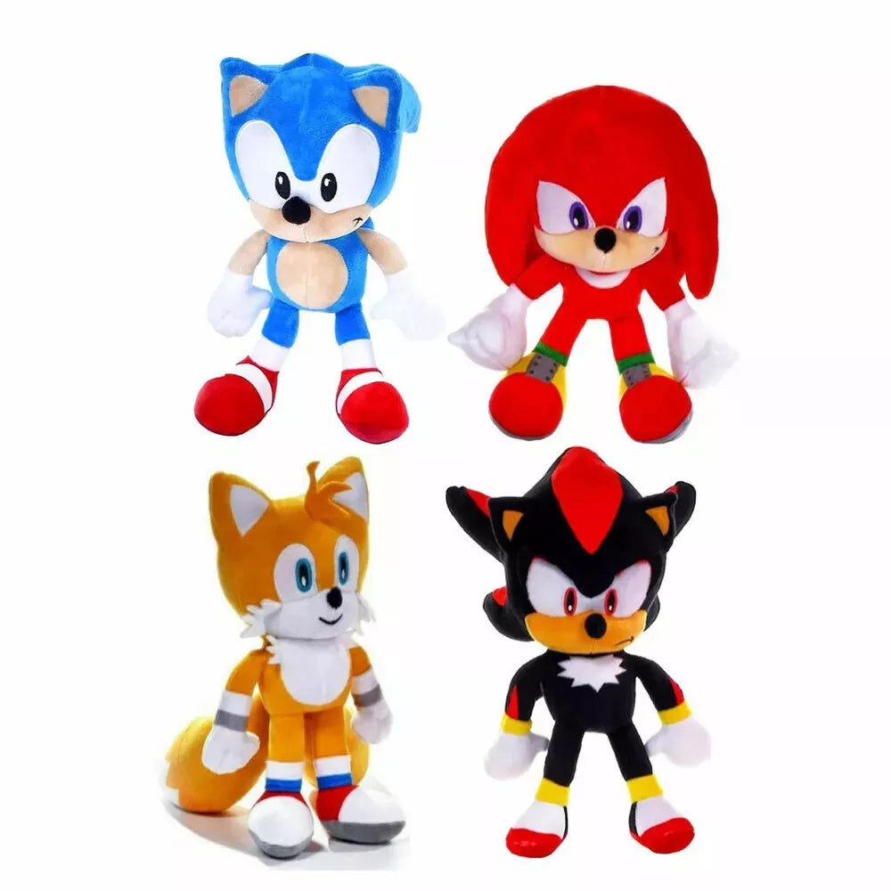 Sonic The Hedgehog 12-Inch SET OF 4 SONIC,TAILS, SHADOW AND KNUCKLES